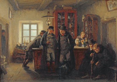 Peasants in the Pub by Oskar Hoffmann